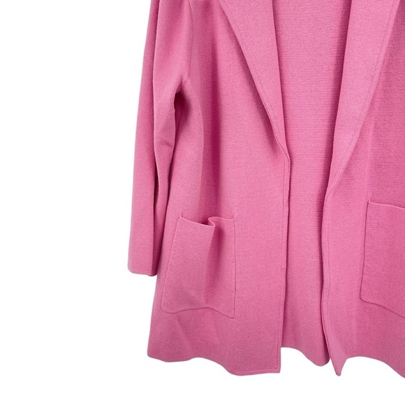 J. Crew Womens size Large Sophie Open Sweater Cardigan Bohemian Rose pink NWT - Picture 3 of 10